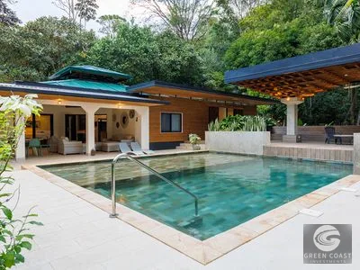 Luxurious Costa Rica Jungle Retreat Near Bahia Ballena: Ideal Hotel or Wellness Compound with River Views — view 1, Ojochal, Osa, Costa Rica